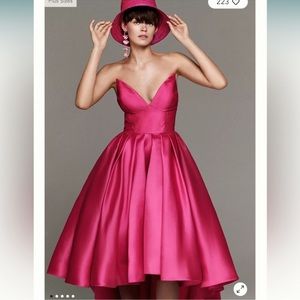 Hutch High Low Sabrina Gown